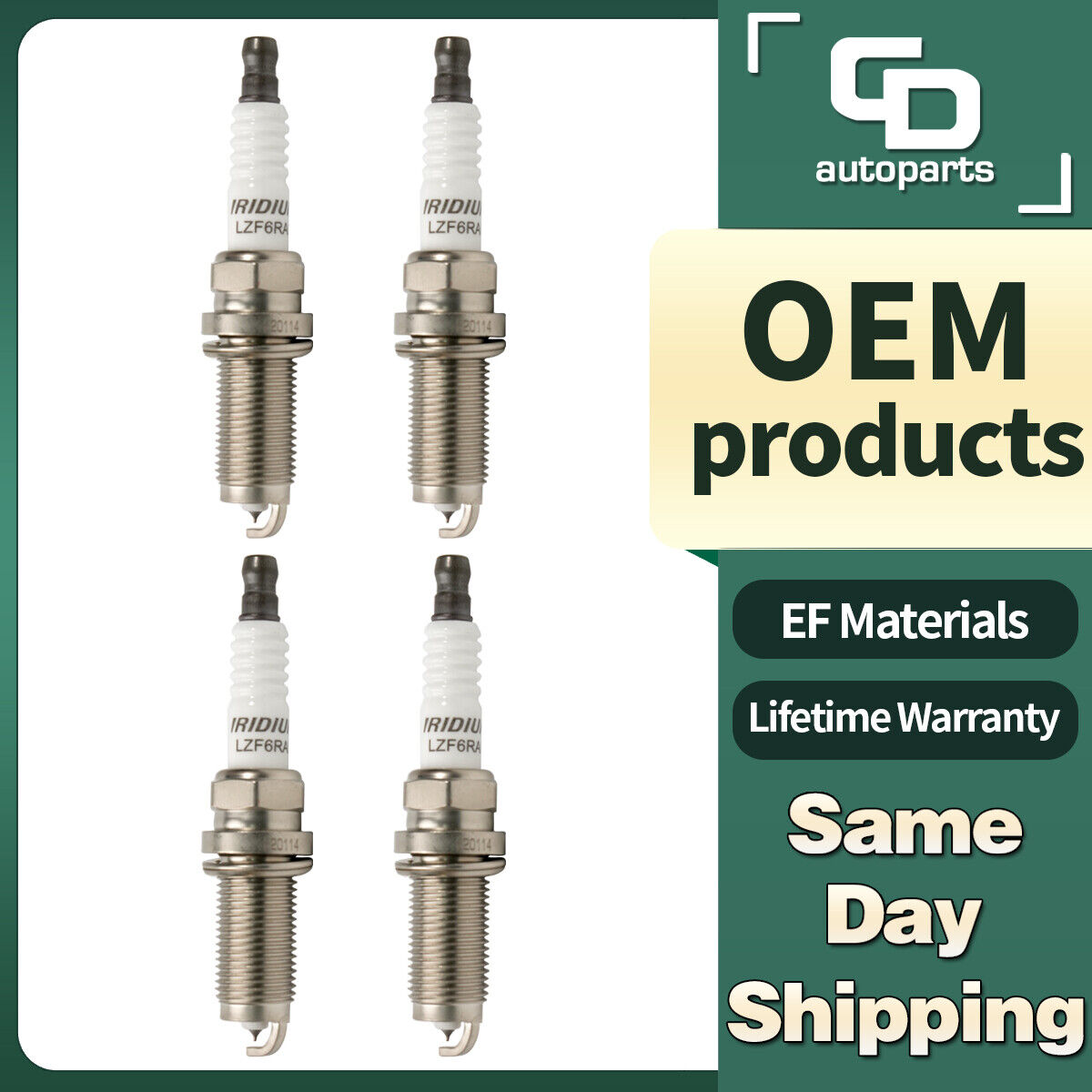 4PCS Iridium Spark Plugs for Mitsubishi Eclipse galant Lancer Outlander LZFR6AI