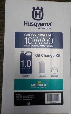 Husqvarna Motorcycles/Motorex Oil Change Kit Full Synth 10W/50 (1.0L) - U7021040