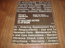 JCPenny Owners Handbook 22" Mulching Mower 5.0 HP Engine LMP-599 Model 8915A