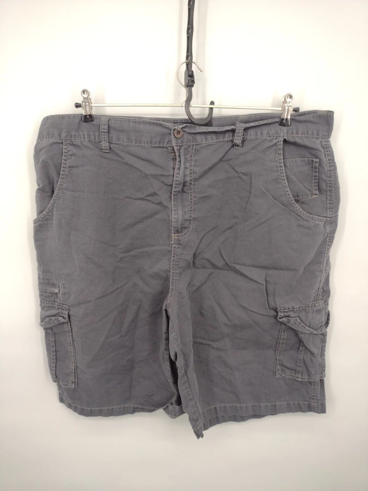 Beverly Hills Polo Club Pantalones Cortos Para Hombres 42 Gris Carga Informal Caqui Chino Utilitario Foto 3 de 4