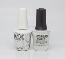 Gelish DUO Soak Off Gel Polish + Morgan Taylor Nail Lacquer - #876 Arctic Freeze