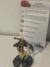 Heroclix Captain America set Quasar 048 Super Rare figure w/card 