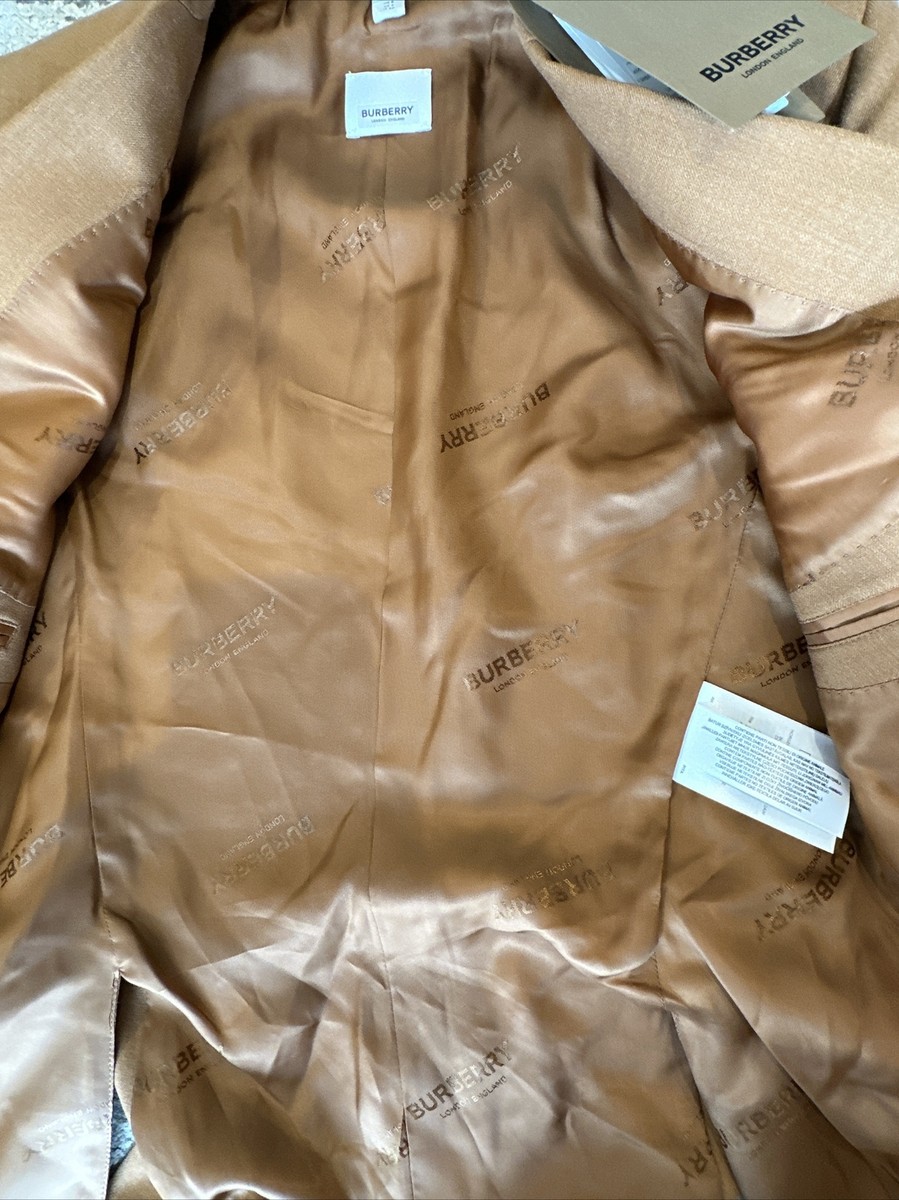 Burberry London Blazer Jacket US 8 UK 6 in Rust Wool Silk Blend