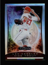 MIKE TROUT 2020 PANINI CHRONICLES TITAN #9 HOLO SILVER PRIZM PARALLEL BA9864
