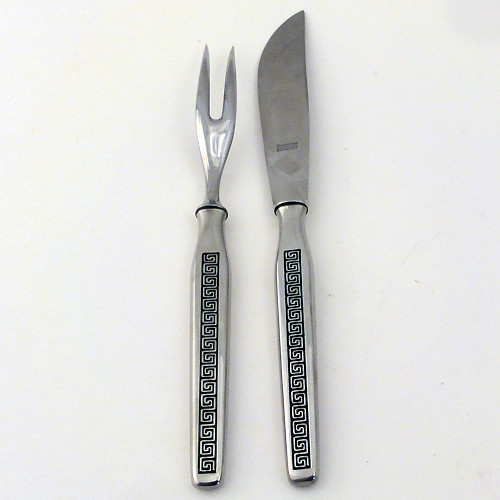 GREEK KEY by Prinz Solingen 4 Piece Place Setting NEW NEVER USED made in Germany - Picture 7 of 7