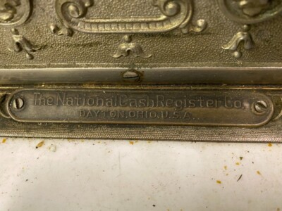 Vintage National Cash Register Model 452 Brass S144099G Great