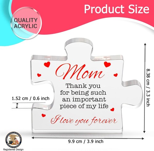 Engraved Acrylic Block 4.1x3.5 inch Cool Mom Gift for Home Tabletop Display - Picture 5 of 9