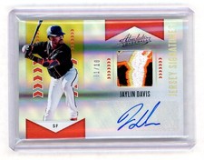 2020 Absolute Jaylin Davis Giants RC Jersey Signatures #01/10 SICK 5 COLOR RELIC