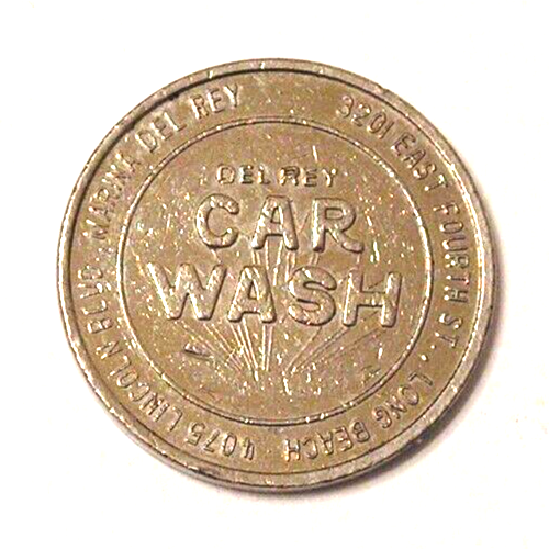 Del Rey Car Wash Token Long Beach CA Marina Del Rey California Coin eBay