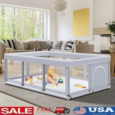 Large Baby Activity Center Playpen Safe Toddler Fence Portable Easy Setup New