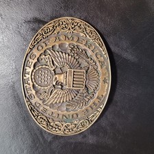 "United States Of America  Patriot Eagle 4" x 3" belt buckle