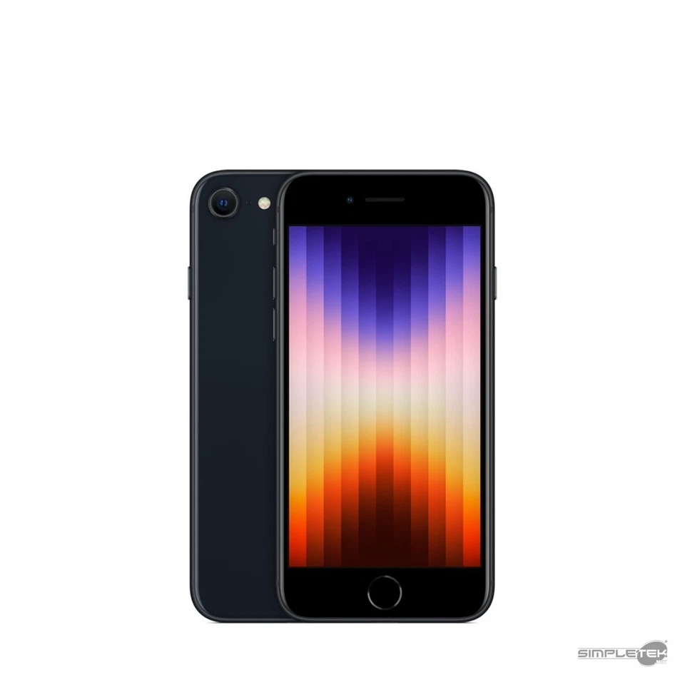 APPLE IPHONE SE GEN 3 256GB MIDNIGHT 4,7" IOS SMARTPHONE ORIGINALE CELLULARE, foto 1 di 3