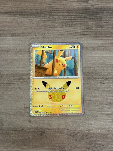 Pikachu 36/128 (14/30) Pokemon 30th Celebration NM pack fresh 