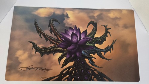 Magic the Gathering Black Lotus Reimagined Chris Rush Auto Playmat *Rare*