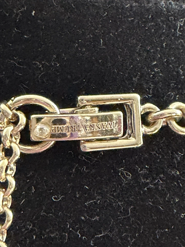 Collar Ivanka Trump Imitación Perla Y Flecos Nunca Usado 18 Pulgadas Tono Dorado Foto 3 de 4