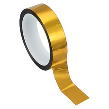 Metalized Polyester Film Tape 1 in x 55 Yards Glossy Golden