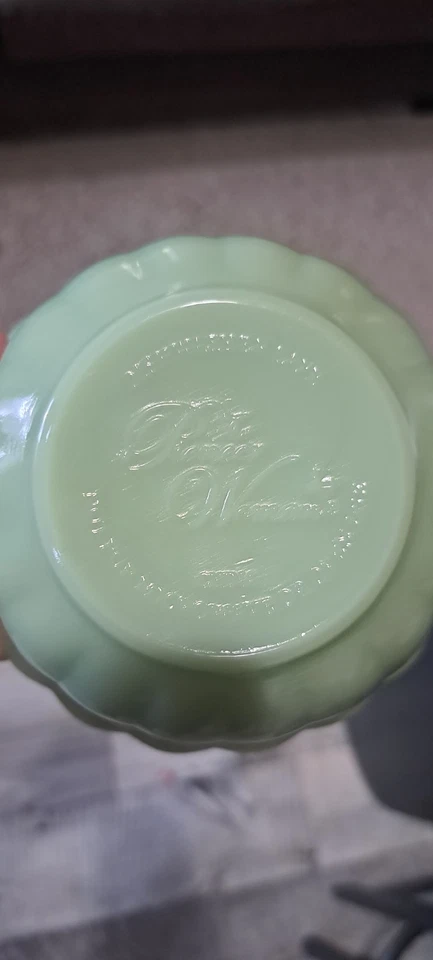 Juego de vajilla de jadita festoneada Pioneer Woman 2 tazones plato de ensalada plato de cena Foto 3 de 4