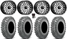 MSA Brute 14" Wheels Machined 30" Lynx SXS Tires Kawasaki Teryx Mule