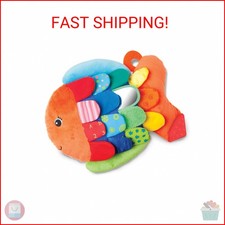 Melissa  Doug K  s Kids, Flip Fish Stuffed Animal, Soft Baby Book, Multi-Texture