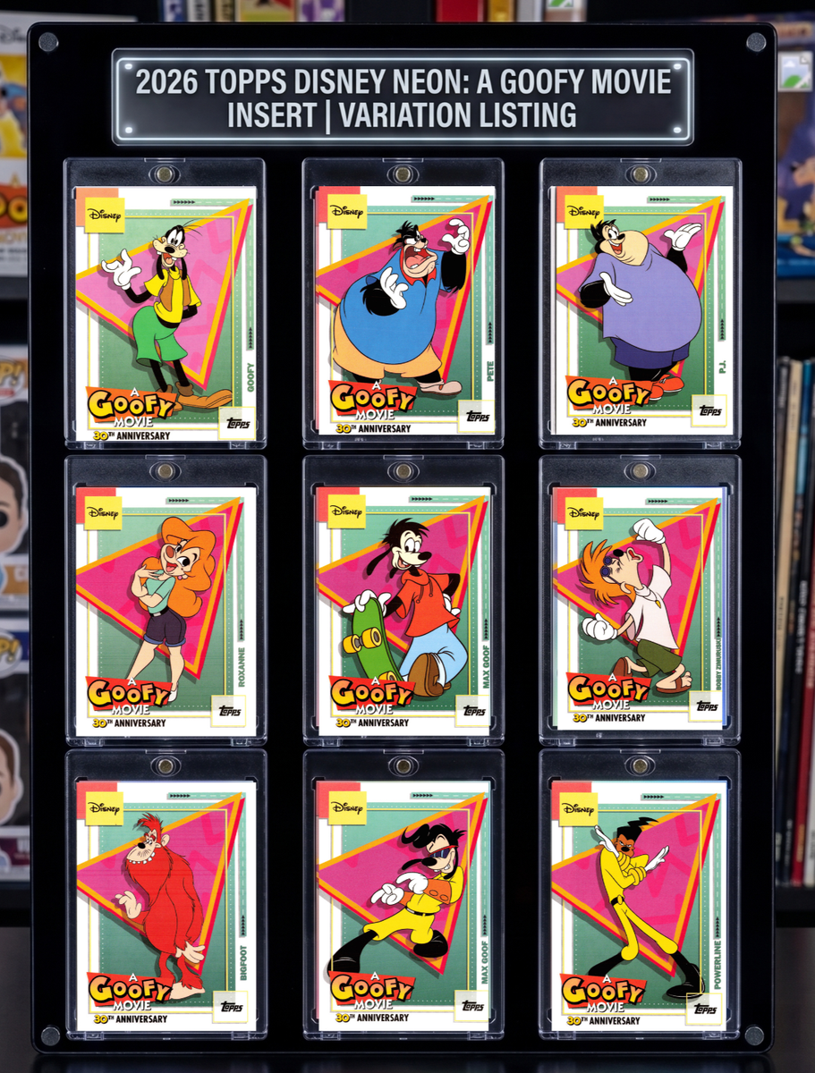 2026 Topps Disney Neon A Goofy Movie Insert AGM-1 - 12 Pick Your