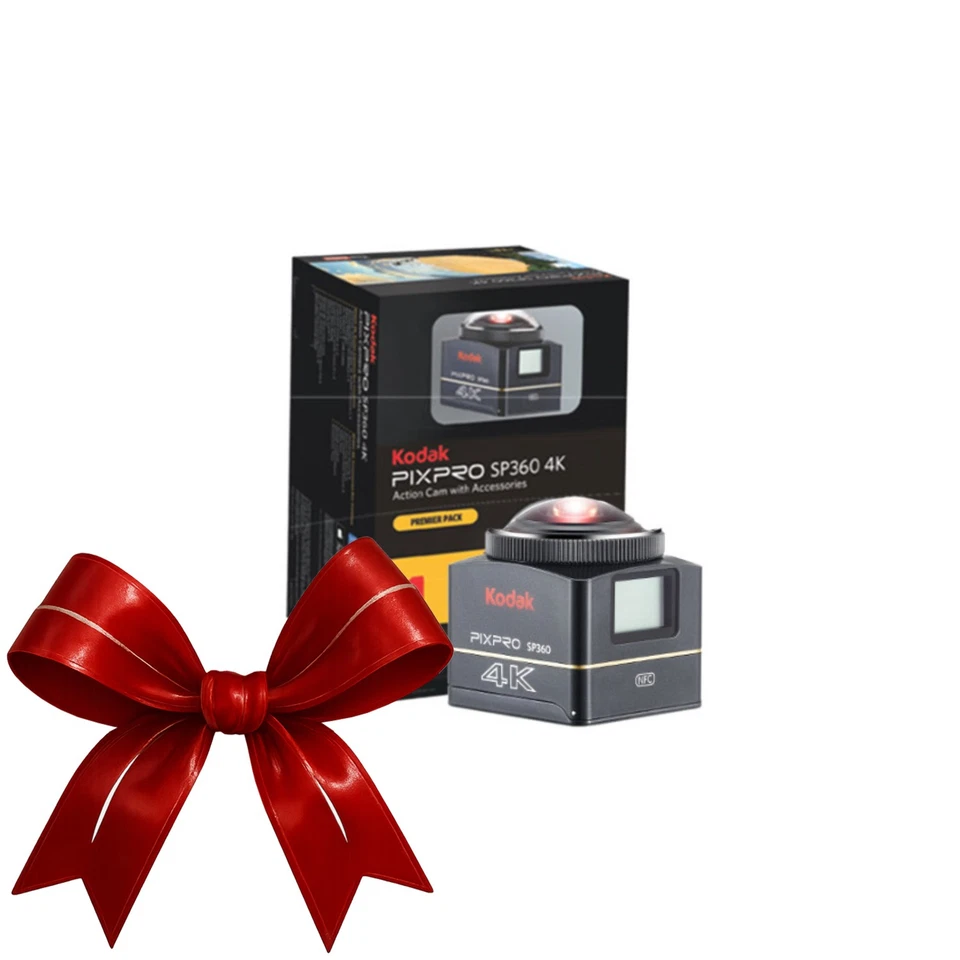 Câmera Kodak PIXPRO SP360 4K VR Premier Pack Vlogger PRO