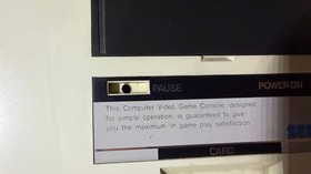 READ INFO- Sega Mark III Console + AV Scart Cable + Game