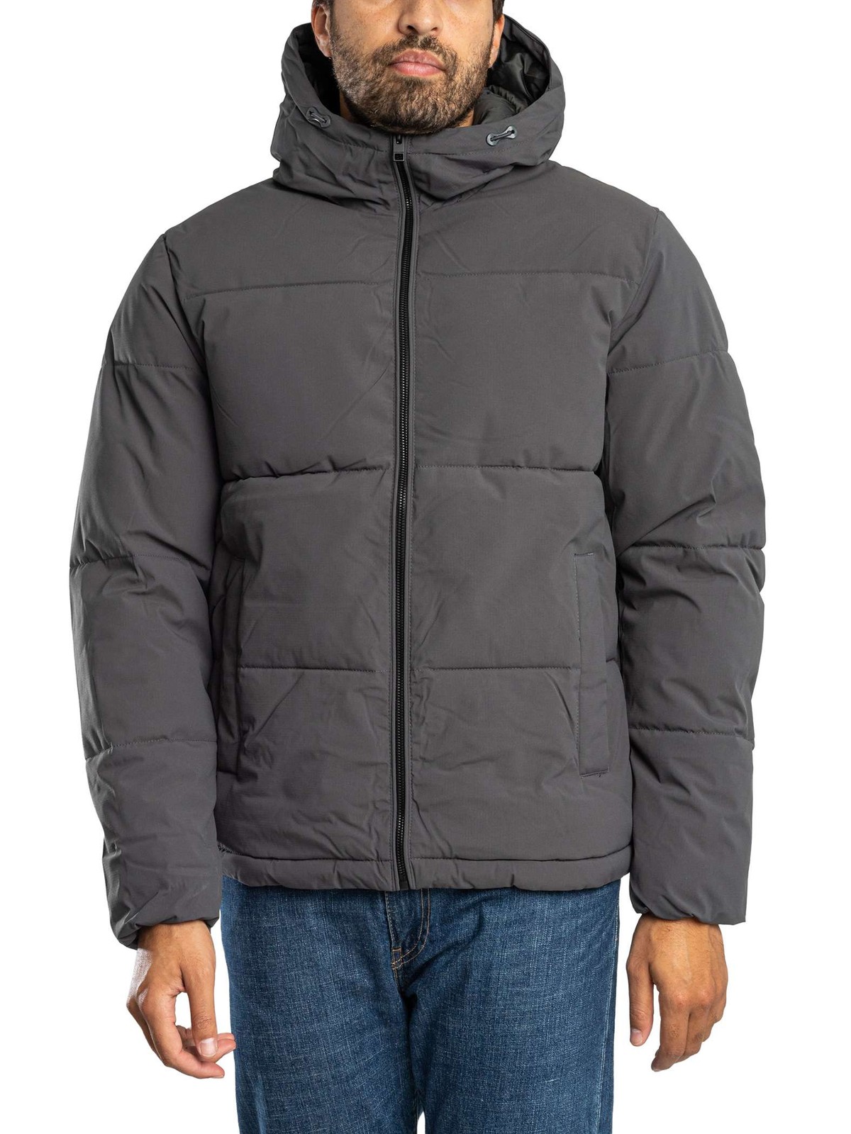 Jack & Jones Men's Asphalt Galaxy Puffer Jacket - Image 2