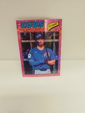 Topps 2026 Heritage Pink Sparkle Michael Busch Chicago Cubs #305