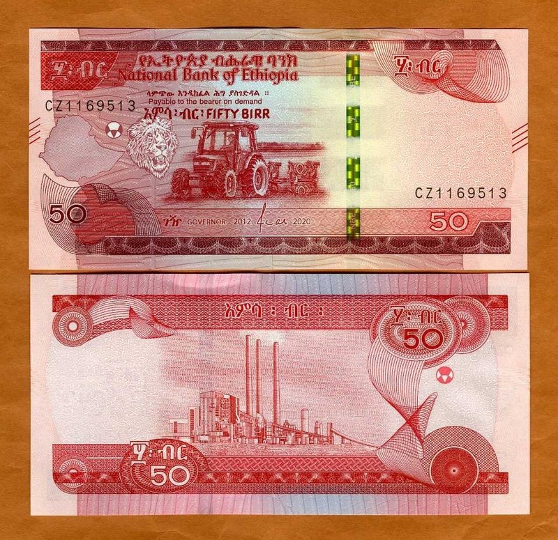 Ethiopia, 50 Birr, 2020, P-54, UNC New Issue
