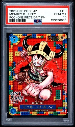 One Piece Monkey D. Luffy One Piece Day '26 110 Japanese PSA 10