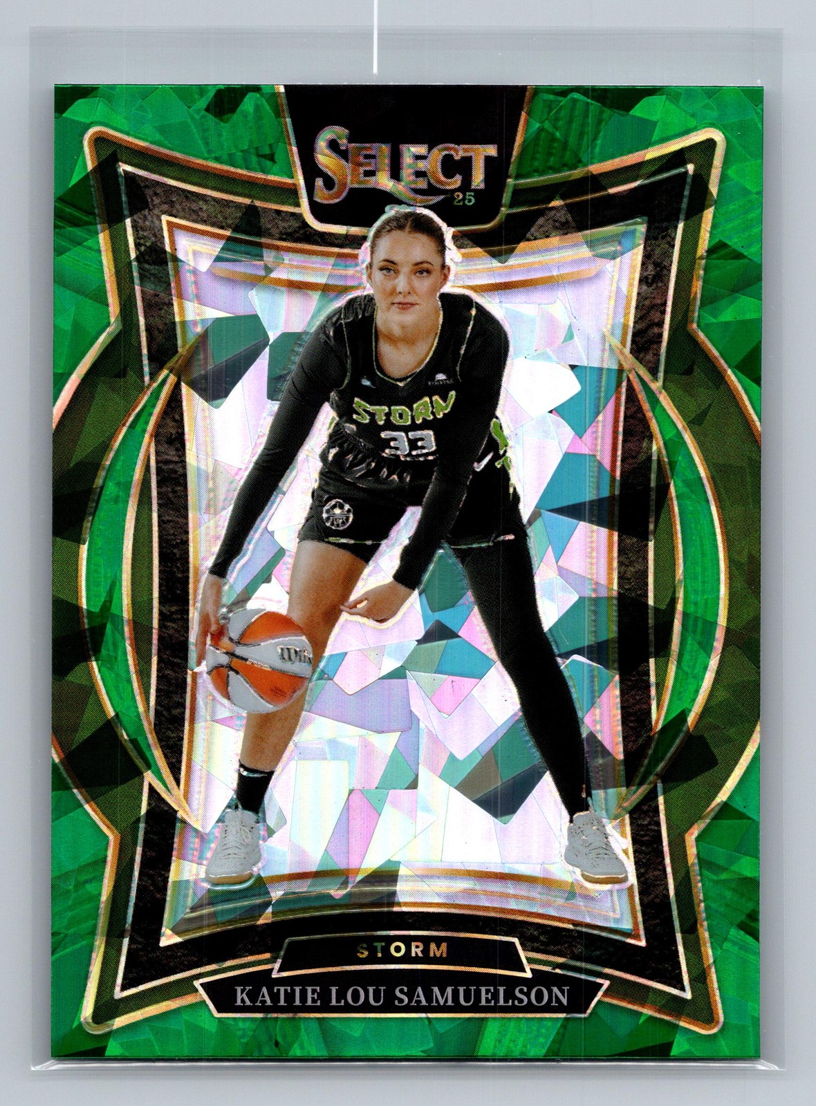 2025 Panini Select WNBA #53 Katie Lou Samuelson Green Ice Prizms