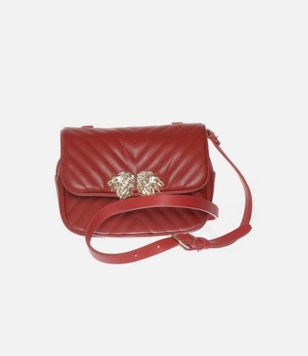 Zara .Basic. Umhängetasche.Damen. Rot.18, 5, 13 cm