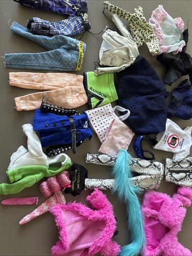 Rainbow High And Shadow High Mixed Lot Doll Wardrobe Lot Of 24 Pieces