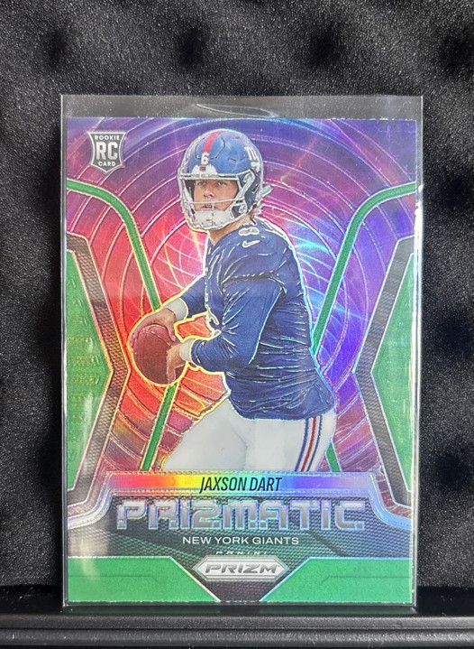 2025 Panini Prizm - Prizmatic Jaxson Dart #6 Green Prizm (RC)