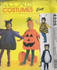 4225 MCCALL'S COSTUMES CHILD/GIRLS/BOYS POT BELLY COSTUMES SZ 3-8