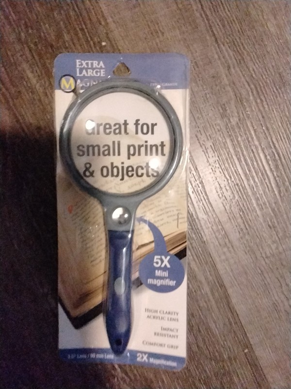 Extra Large Magnifier 3.5 Lens 90 Mm Lens 2x Magnification