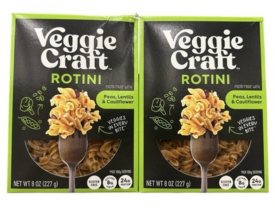 Veggie Craft Rotini - Peas, Lentils, Cauliflower 8oz / 2 Boxes