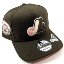 New Era Montreal Expos Brown Pink UV Exclusive 9FIFTY A-Frame Snapback Hat Cap