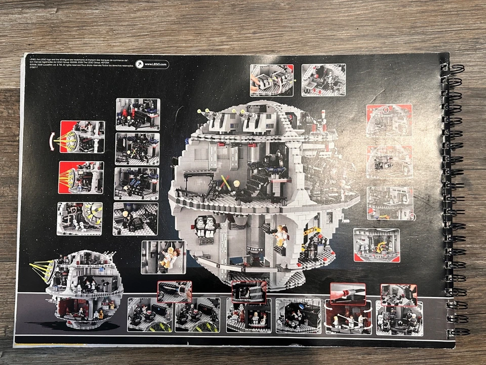 Star Wars Death Star Lego 10188 Spiral Bound Instructions Manual Only - Image 3 of 3
