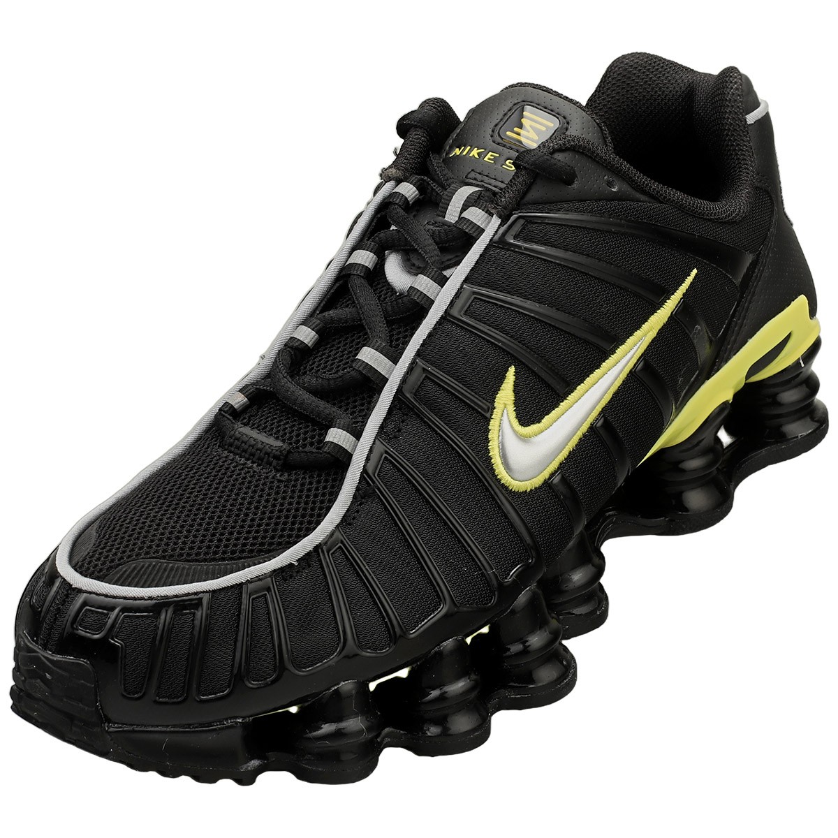 Nike SHOX TL Uomo Nero Argento Scarpe Moda - 44 EU