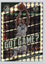 2019-20 Panini Mosaic Got Game? Silver Prizm Giannis Antetokounmpo #25 gh4