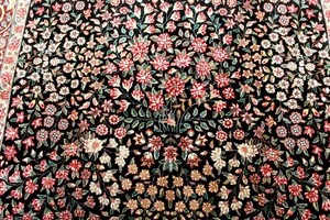 9X6 BREATHTAKING MASTERPIECE MINT 300+KPSI HAND KNOTTED FLORAL WOOL TABRIZZ RUG