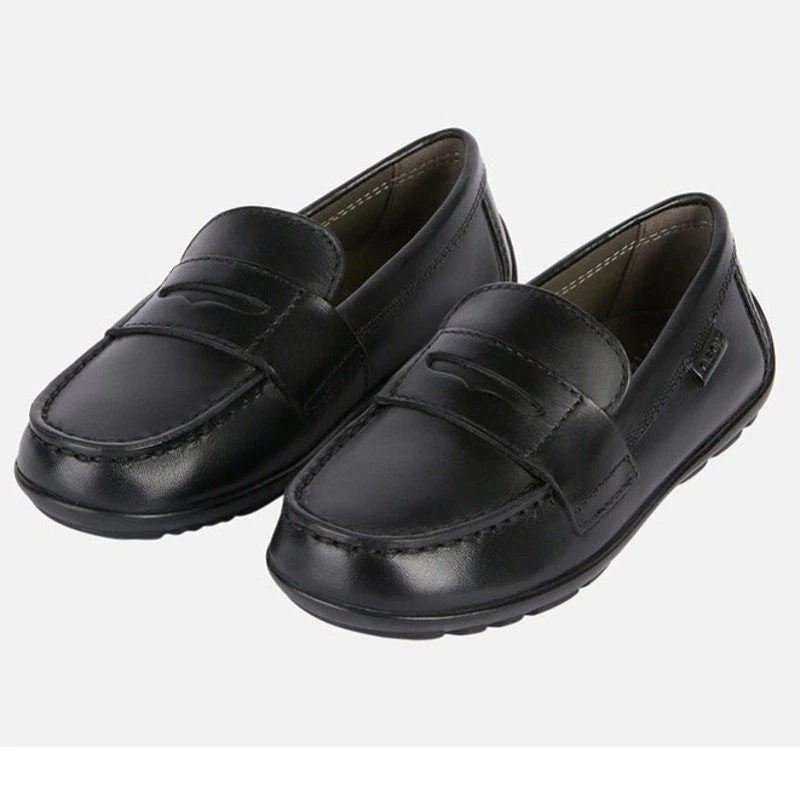 Geox New Fast Boy Leather loafers Kids 33 Black Leather Breathable Antibacterial - Image 2 of 4