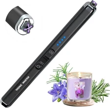 Rechargeable Dual Arc Electric Lighter - Windproof & Flameless for Safe Ignition