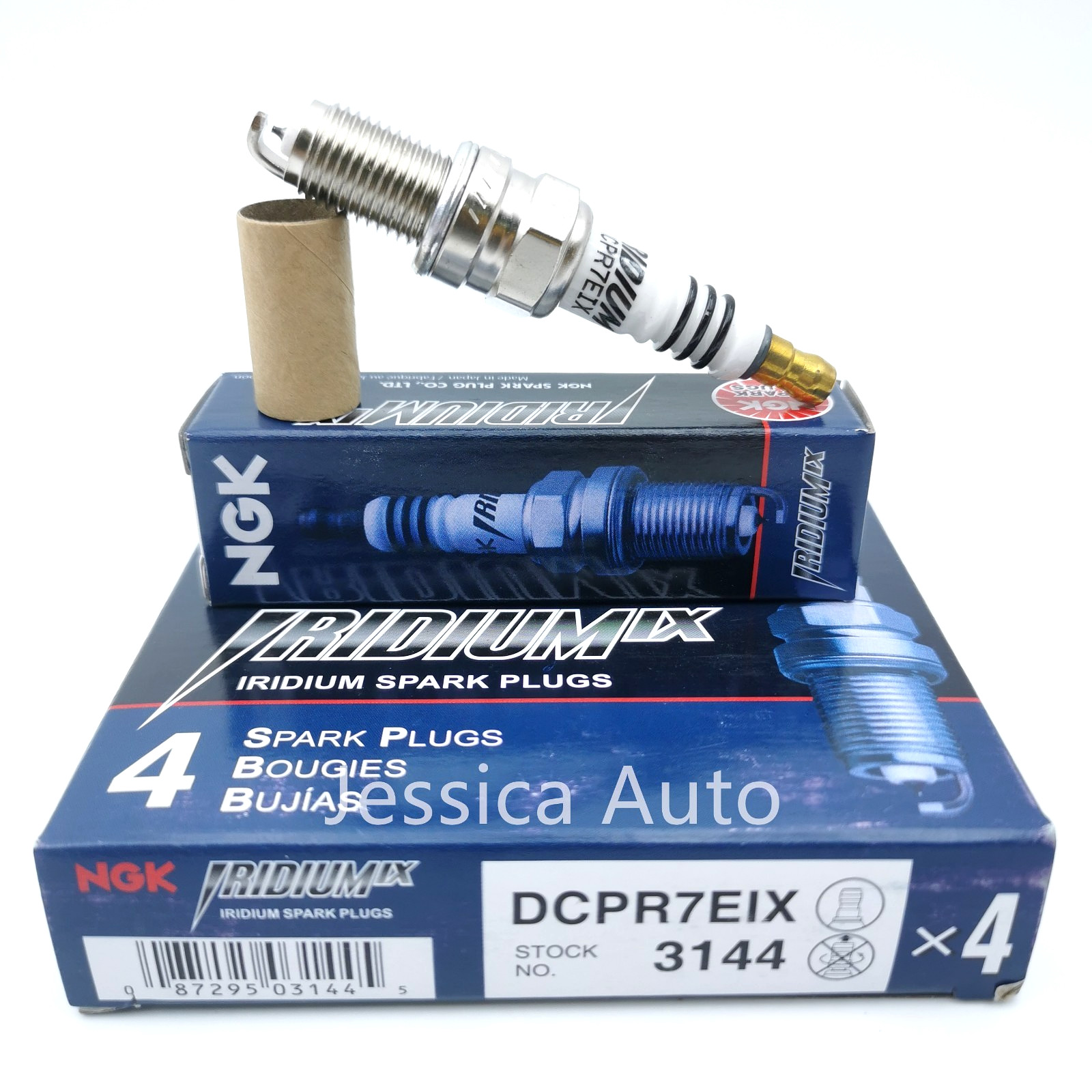 4x NGK 3144 DCPR7EIX 6046 97637 Iridium IX Spark Plugs for Chevy Spark Fiat 500