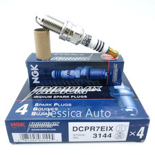 4x NGK 3144 DCPR7EIX 6046 97637 Iridium IX Spark Plugs for Chevy Spark Fiat 500