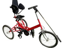Tomcat Trikes Red Adaptive Tricycle with Back Support - Disability Friendly