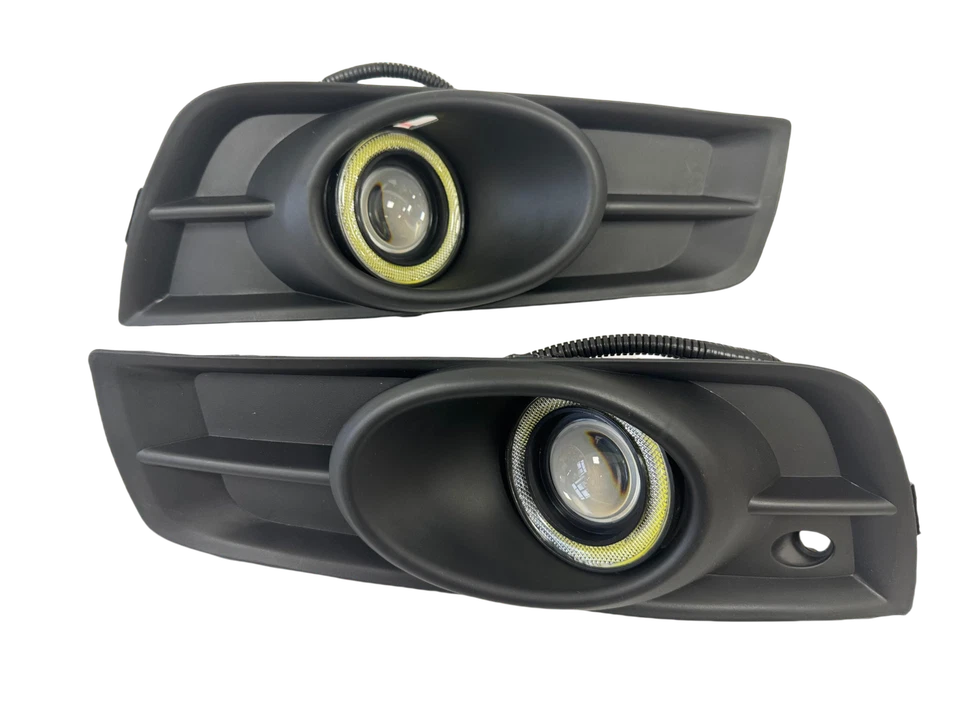 Для 09-14 Chevrolet Cruze светодиодный бескорпусный противотуманный прожектор Halo Angel Eye кольцо L & R - Изображение 3 из 4