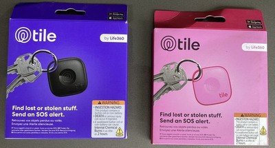 Life360 Tile Mate: Bluetooth Tracker for Apple iOS & Android Devices - Set of 2