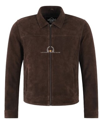 Herren Klassisch Kragen Leger Lederjacke Retro Street Inspiriert Stil Jacke